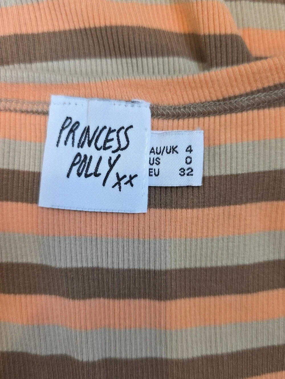 Princess Polly Sleeveless Stripe Bodysuit